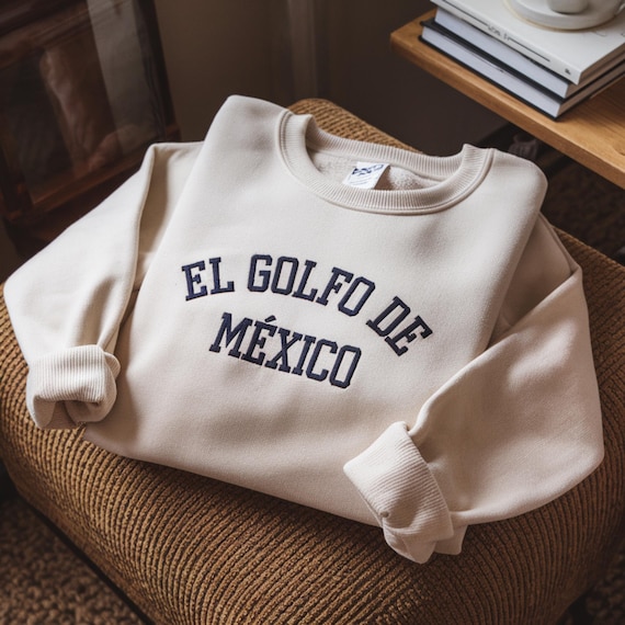 Embroidered Gulf of Mexico Sweatshirt, Vacation Mexico Shirt