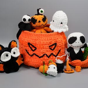 Halloween Crochet Patterns 8 in 1, Halloween Crochet Pattern Bundle