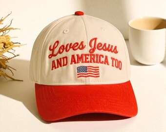 Embroidered Christian Baseball Cap, USA Patriotic Hat