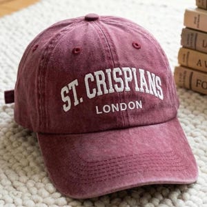 Washed Cotton Baseball Cap: St. Crispians London Embroidery image 2