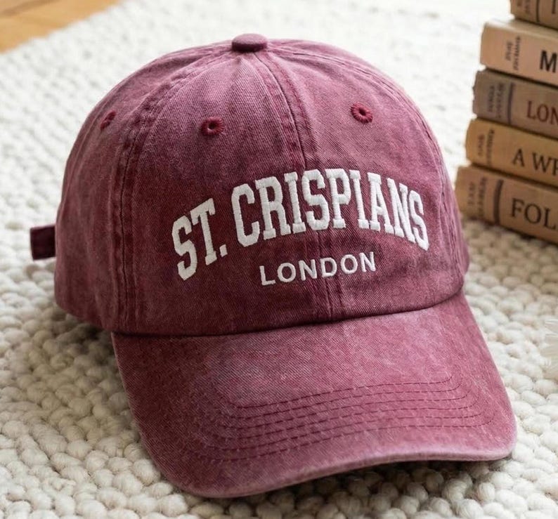 Washed Cotton Baseball Cap: St. Crispians London Embroidery image 2