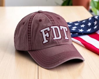 Embroidered FDT Vintage Cotton Hat