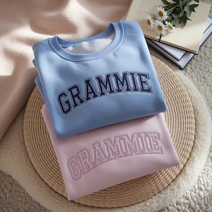 Embroidered Grammie Sweatshirt, Grandma Gift