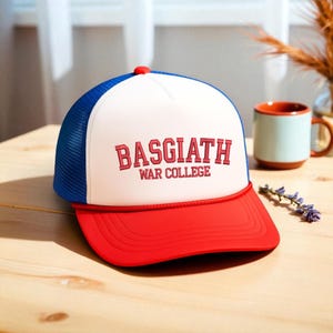 Embroidered Basgiath War College Washed Hat, Fourth Wing Embroidered Hat, Xaden Riorson, Dragon Rider Hat, Romantasy Reader Bookish Gift Cap