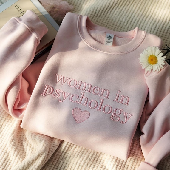 Embroidered Psychology Major Sweatshirt: Women in Psychology Crewneck