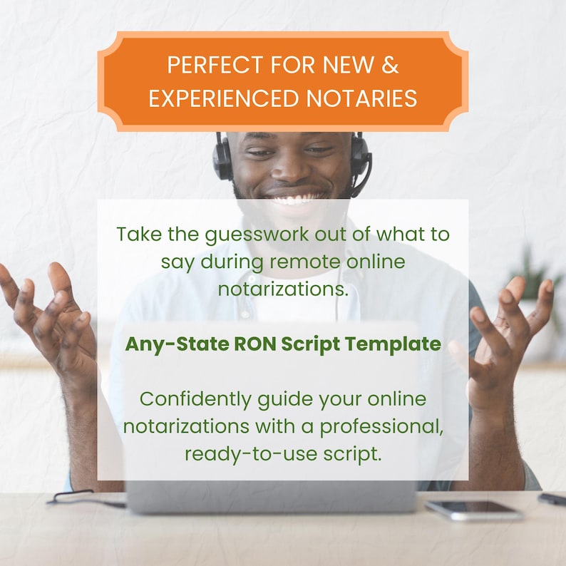 Remote Online Notarization Script PDF, Any-state RON Sample Script ...