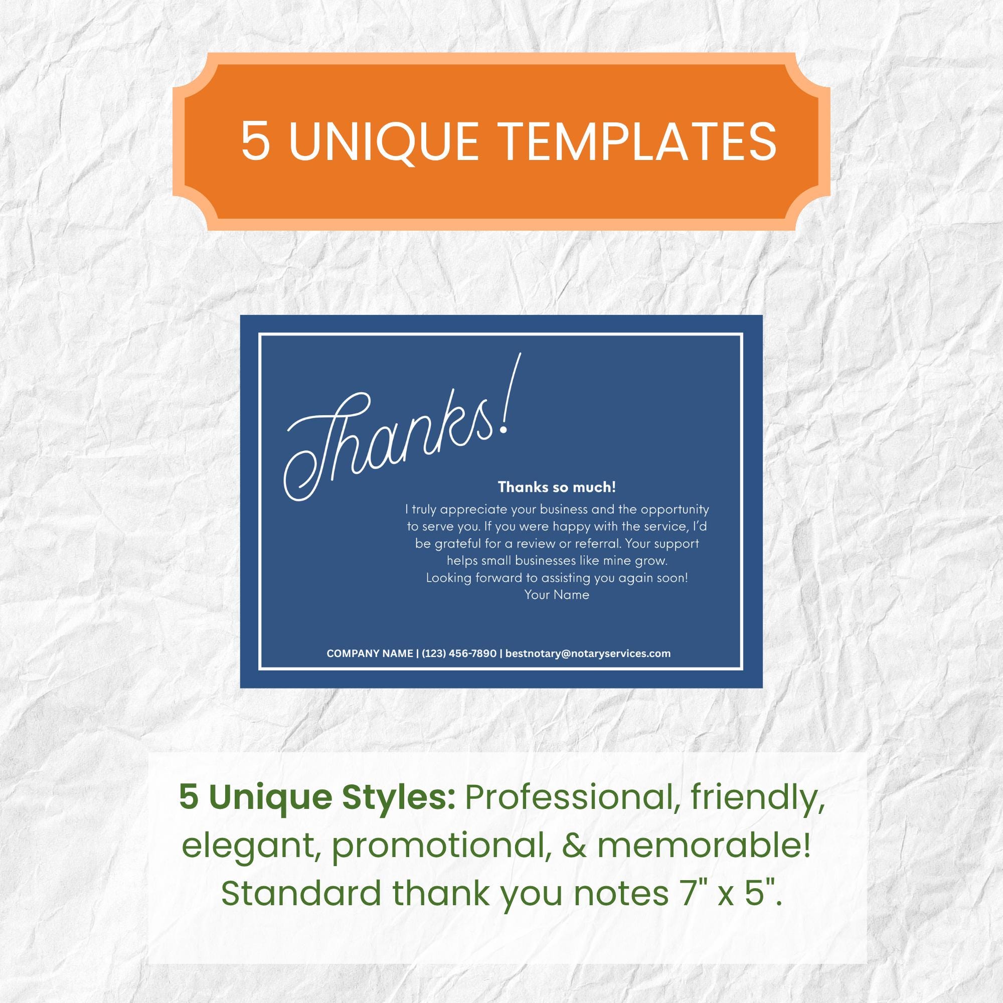 5 Thank You Note Templates for Clients – Editable in Free Canva ...