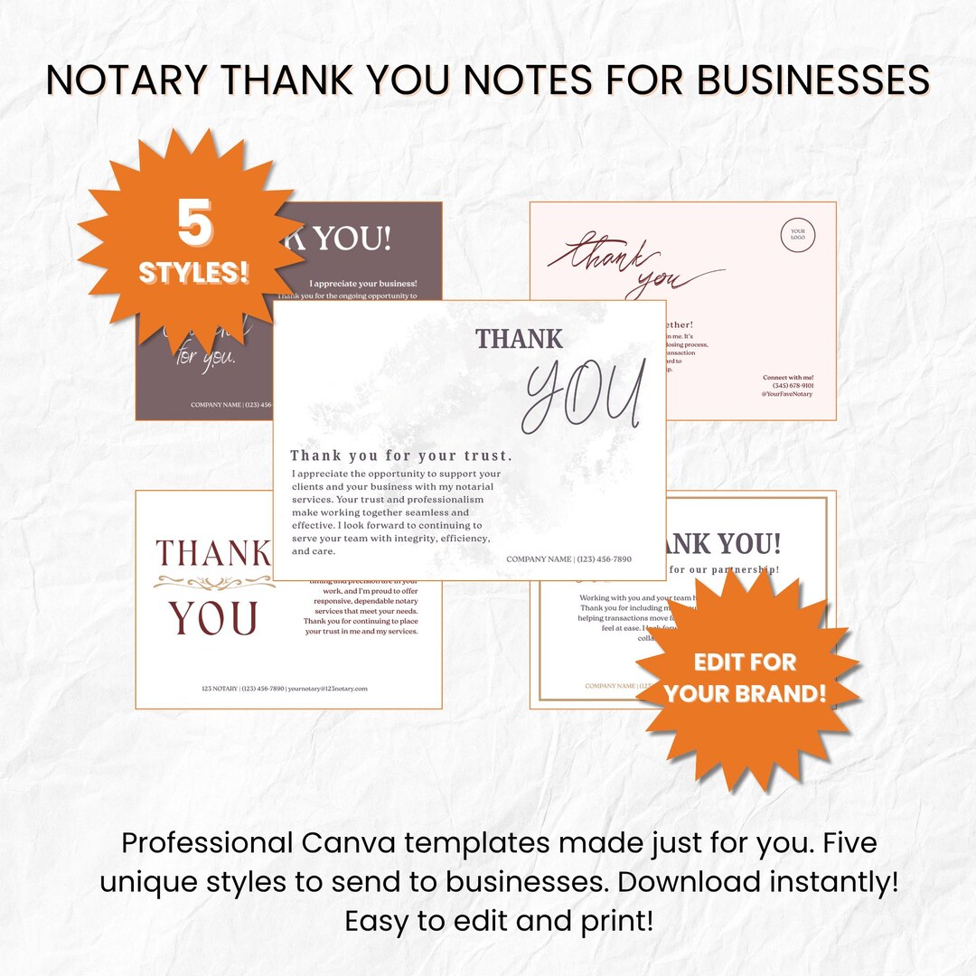 Thank You Script Examples 5 Business Client Thank You Note Templates, Editable in Free Canva ...