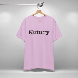 Mobile Notary Tee, Public Notary Short Sleeve T-Shirt, Loan Signing Agent Swag, Apostille Agent Shirt, Paralegal Tee, Unisex Graphic T-Shirt Lilac