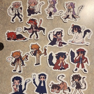 Stickers vinyles chats errants Bungou