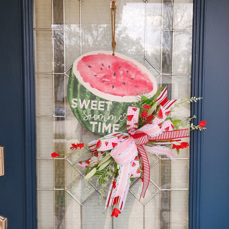 Sweet Summer Time Watermelon Door Hanger - Etsy