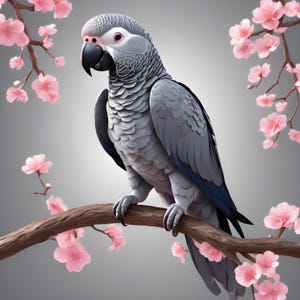 Gorgeous African Grey parrot pictures in high resolution (4096 x 4096) ready for use in your sublimation or direct to print projects.