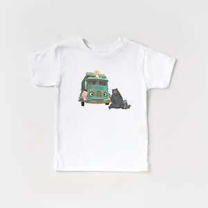 Trash Truck Toddler Tee, Netflix Kids Show Shirt, Retro Vibes Short Sleeve, Children's Graphic Top, Popular Cartoon Character Apparel