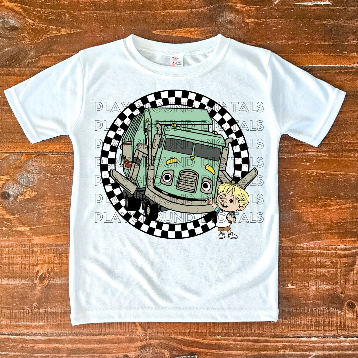 Trash Truck Retro Character Art Digital Download High-quality PNG and ...