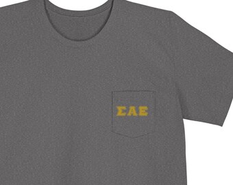 SAE Pocket T-shirt, Sigma Alpha Epsilon Fraternity Gift