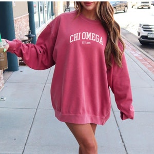 Chi Omega Sweatshirt, Chi O shirt, Sorority sweatshirt, Sorority bid day, Sorority letters sweatshirt, gift for sorority sister