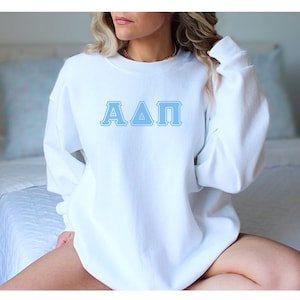 Alpha Delta Pi Crewneck Sweatshirt, Adpi shirt, ADpi sorority gift, rush gift for sorority, Alpha Delta pi gift for big little