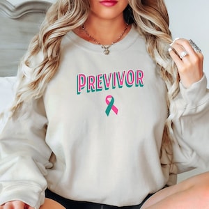 Camisa de conscientização BRCA, moletom Previvor, conscientização do câncer de mama, presente para sobrevivente de quimioterapia de câncer de mama
