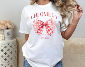 Chi Omega Sorority T-Shirt, Greek Letter Tee, College Gift