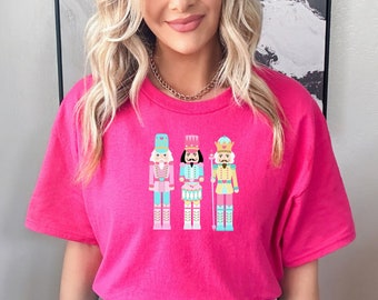 Rosa Nussknacker Weihnachten T-Shirt, Weihnachtsgeschenk