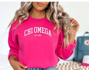 Chi Omega Sorority Sweatshirt, Gildan Crewneck, Big Lil Gift