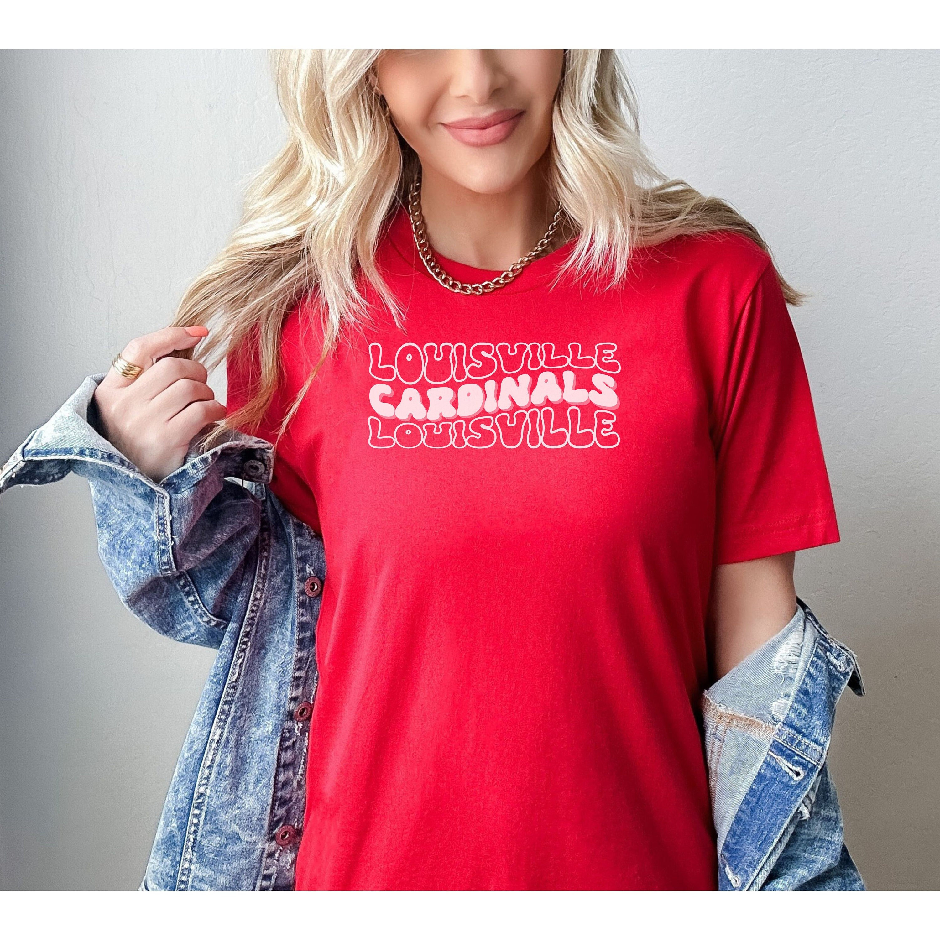 louisville cardinals t shirt womens
