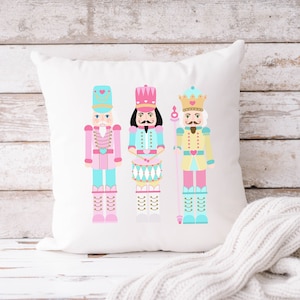 Christmas Nutcracker Throw Pillow, Holiday Decor