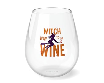 Copa de vino divertida para Halloween, diseño de bruja, decoración para la temporada de sustos