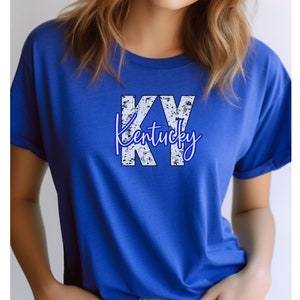 Kentucky Shirt, KY Shirt, Kentucky Wildcats, blaues Kentucky tee, Geschenk für Kentucky Fan, Wildcats Shirt für Spieltag