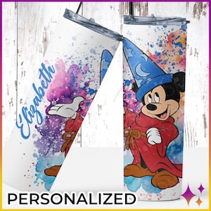 Personalized Disney Tumbler | Sorcerer&#39;s Apprentice Disney Cruise Line or Disney Park Tumbler Cup | Custom Disney Cup | Disney Cruise Gift