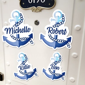 Cruise Door Magnets Royal Caribbean Name Anchor | Personalized Royal ...