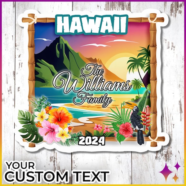 Hawaiian Cruise Door Magnets | Custom Personalized Royal Cruise Disney Norwegian Celebrity Hawaii Cruise Gift Door Sign Magnets