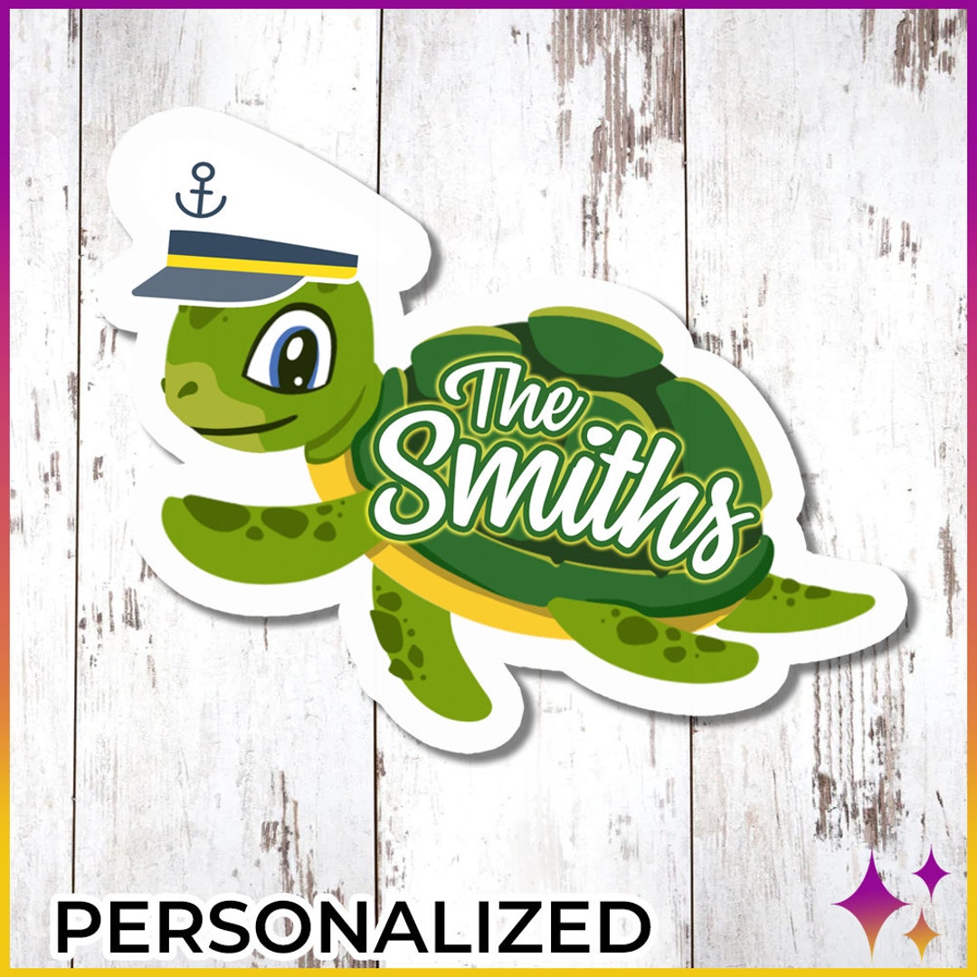Post Sign Turtle Magnet Cruise Door Magnets Sea Turtle | Personalized Sea Turtle Magnet Royal ...