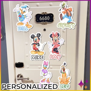 Disney Cruise Door Magnet | Mickey Donald Minnie Goofy Pluto Cruise | Cruise Cabin Door Decoration Decor Magnet | Cruise Door Magnets Disney