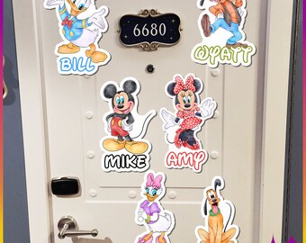 Disney Cruise Door Magnet | Mickey Donald Minnie Goofy Pluto Cruise | Cruise Cabin Door Decoration Decor Magnet | Cruise Door Magnets Disney