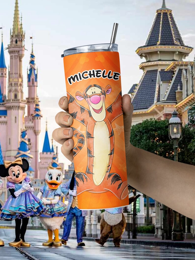 Personalized Tigger Disney Park Disney Cruise Tumbler Cup Disney World Cup Disneyland Cup Disney Park Family Vacation Trip Gift