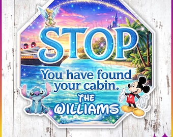 Disney Cruise Magnets Funny Stop You Have Found Your Cabin Door Finder | Personalized Disney Cruise Door Magnet Sign | Disney Cruise Gift