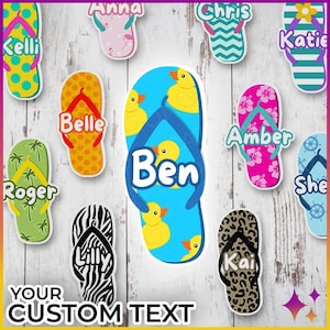 Personalized Cruise Door Name Magnets Flip Flop | Royal Disney Norwegian Celebrity Flip Flop Cruise Door Magnet Name Sign | Cruise Gift