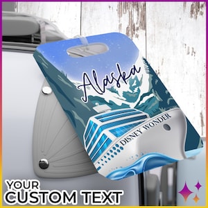Alaskan Cruise Luggage Tag | Alaska Cruise Norwegian Disney Royal Gear | Cruise Travel Agent Gift Bag Idea