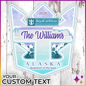 Magnets pour porte de croisière en Alaska Royal Caribbean | Aimant personnalisé Royal Caribbean Cruise en Alaska | Aimant de croisière en Alaska dans l&#39;Antarctique