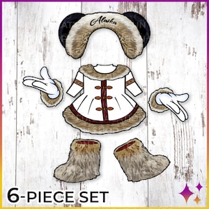 6-Piece Alaska Minnie Disney Cruise Door Magnet Set | Disney Minnie Alaska Outfit Cruise Door Magnet Sign | Alaskan Disney Cruise Gift