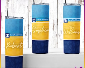 Royal Caribbean Cruise Tumbler Cup | Royal Caribbean Cruise Gear | Custom Personalized Cruise Gift