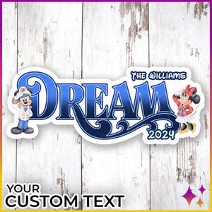 Disney Cruise Door Magnet Dream | Disney Cruise Ship Dream Door Decoration Magnet Sign | Cruise Cabin Door Decor Magnet Sign | Cruise Gift