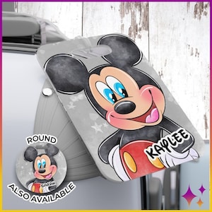 Custom Disney Luggage Tag | Personalized Custom Disney Luggage Tags | Mickey Mouse