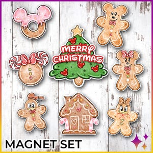 Disney Christmas Cruise Deurmagneet Disney Kerstset | Set deurmagneten kerstcruise | Disney-kerstmagneet