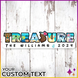 Deurmagneet Disney Treasure Cruise | Disney Treasure Cruiseschip Deurdecoratie Magneetbord | Magneetbord deurdecoratie cruisecabine