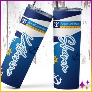 Personalized Royal Cruise Caribbean Tumbler | Custom Royal Gear Caribbean Cruise Cup | Loyal to Royal Gear | Cruise Gift Bag Idea