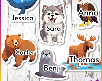 Türmagnete für Kreuzfahrten in Alaska | Personalisierte Türmagnete für Disney-Kreuzfahrten in Alaska mit Tiermotiven | Royal Caribbean, Norwegian Cruise Line, Celebrity Cruises | Geschenkidee für Alaska-Kreuzfahrten