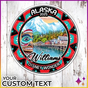 Aimants pour porte de croisière en Alaska | Aimant personnalisé de porte de croisière de l&#39;Alaska pour le signe aimant de porte de croisière des célébrités de la princesse norvégienne Royal Disney