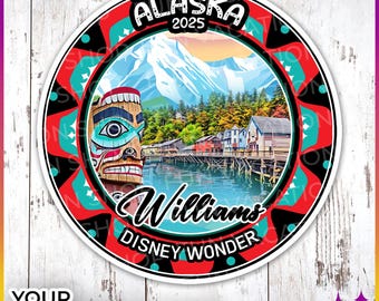 Türmagnete für Alaska-Kreuzfahrten | Personalisierte Türmagnete für Alaska-Kreuzfahrten mit Motiven von Royal Disney, Norwegian Princess und Celebrity Cruises